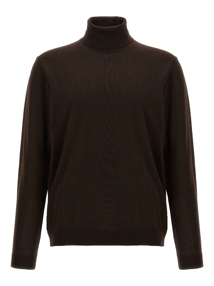 Brown Merino Wool Cardigan
