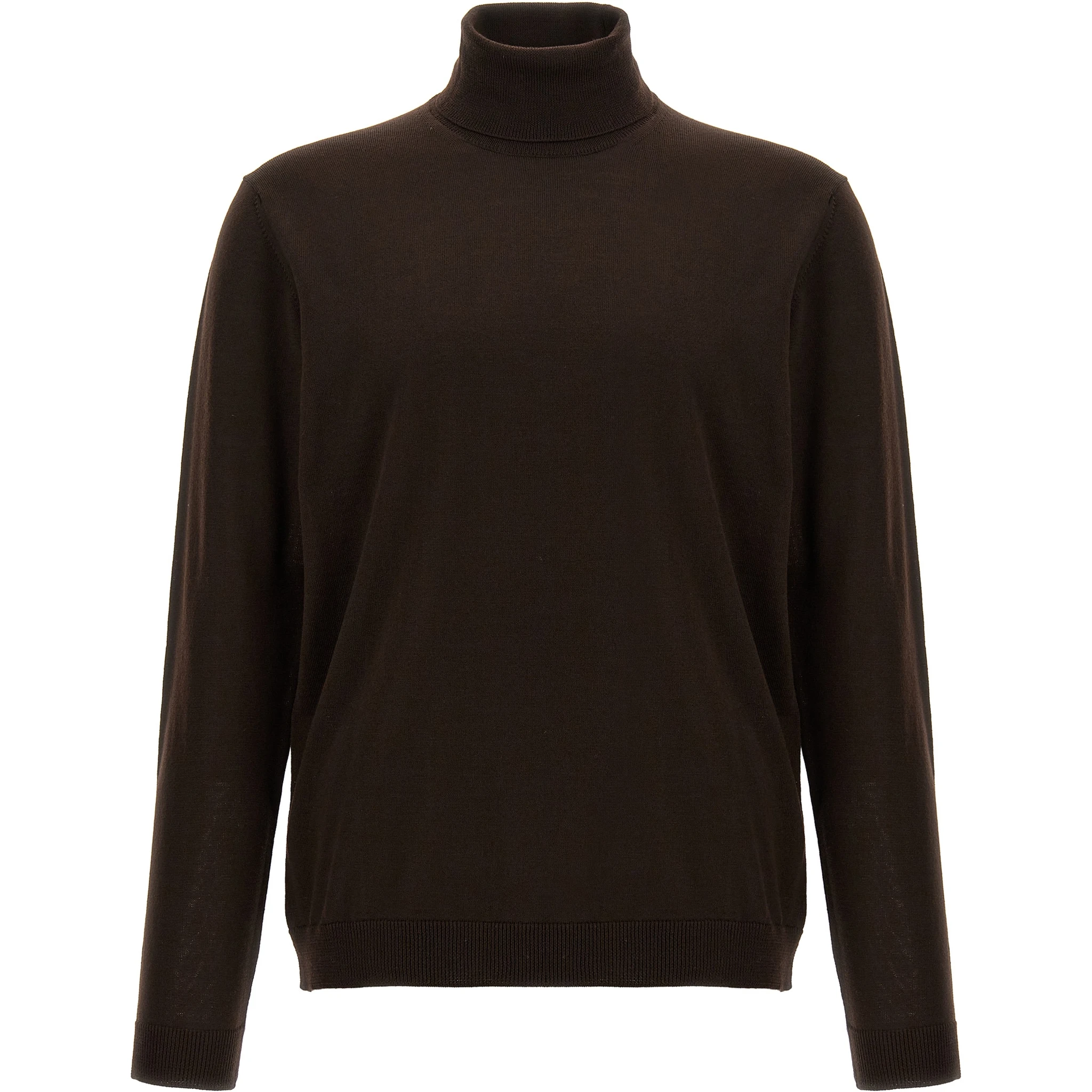 Brown Merino Wool Cardigan