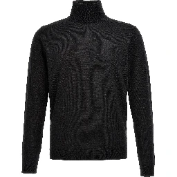 Gray Merino Wool Cardigan