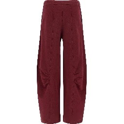 Bordeaux Cotton Joggers (Workout Pants)