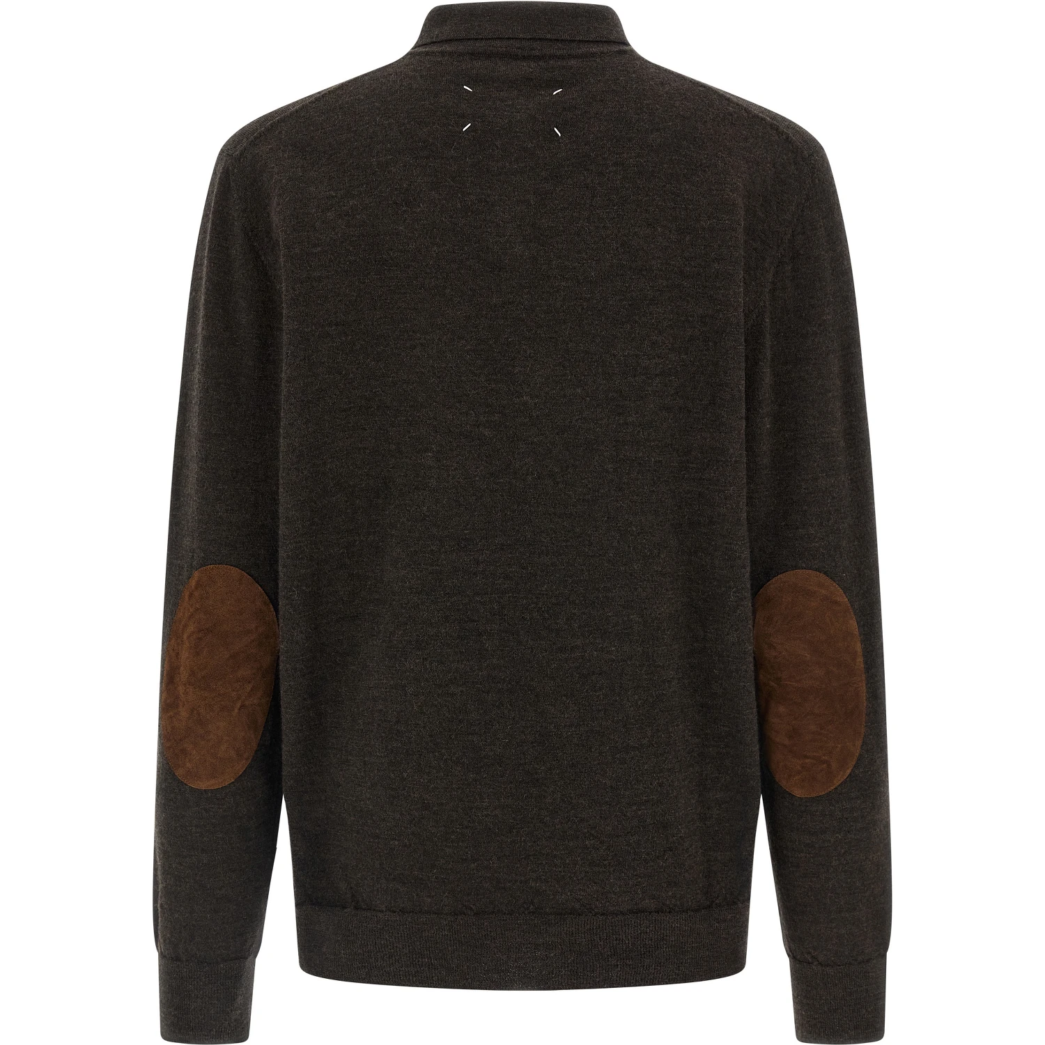 Brown Wool Polo Shirt