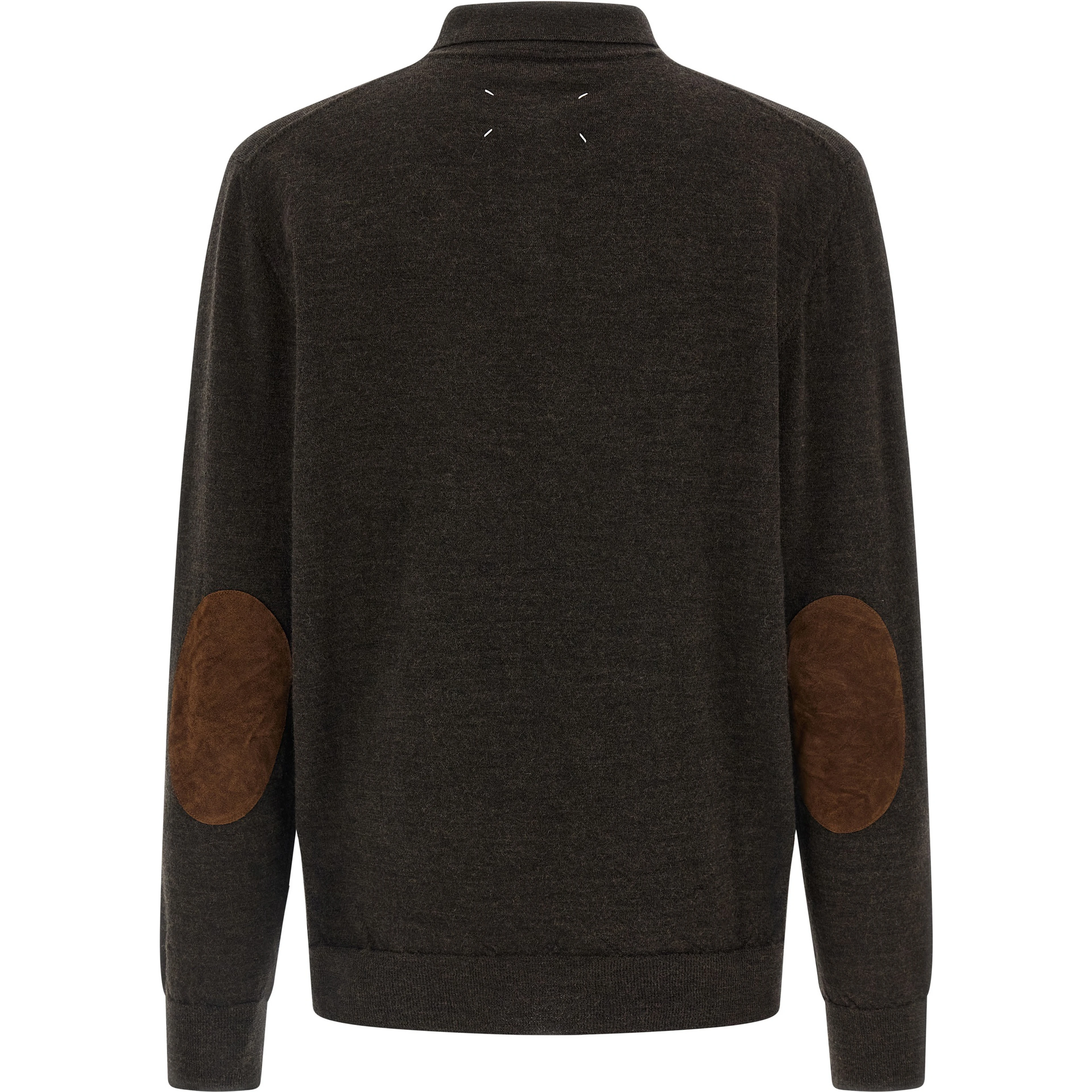 Brown Wool Polo Shirt