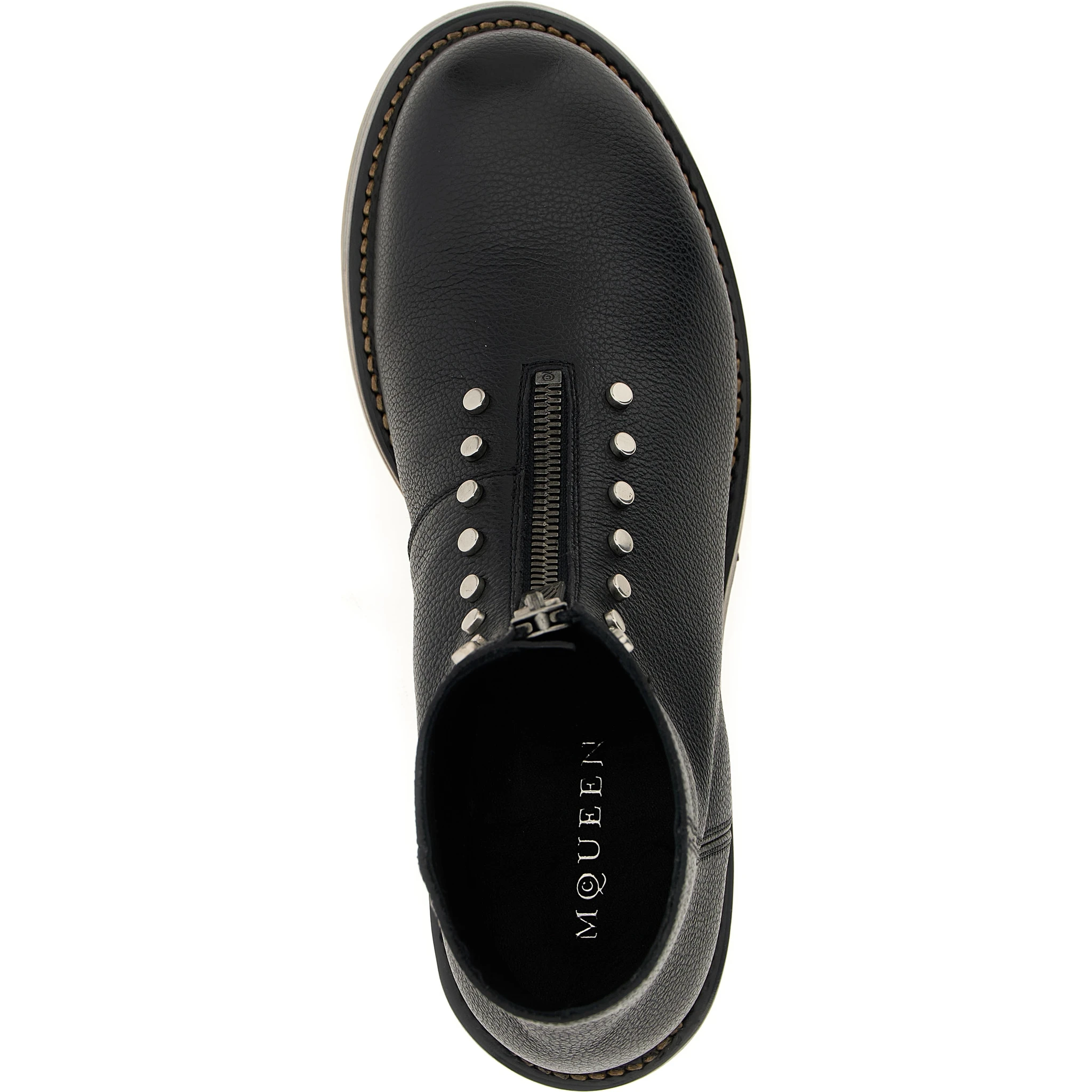 Black Calfskin Ankle Boots