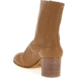Brown Lambskin Ankle Boots