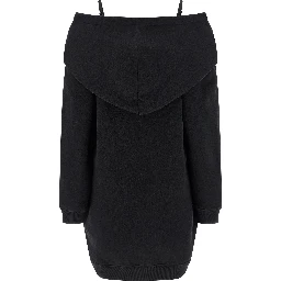 Black Cotton Short Dress