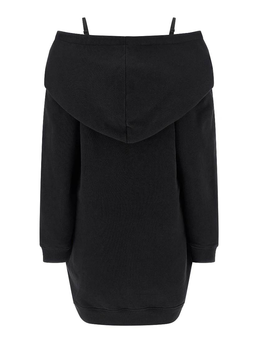 Black Cotton Short Dress