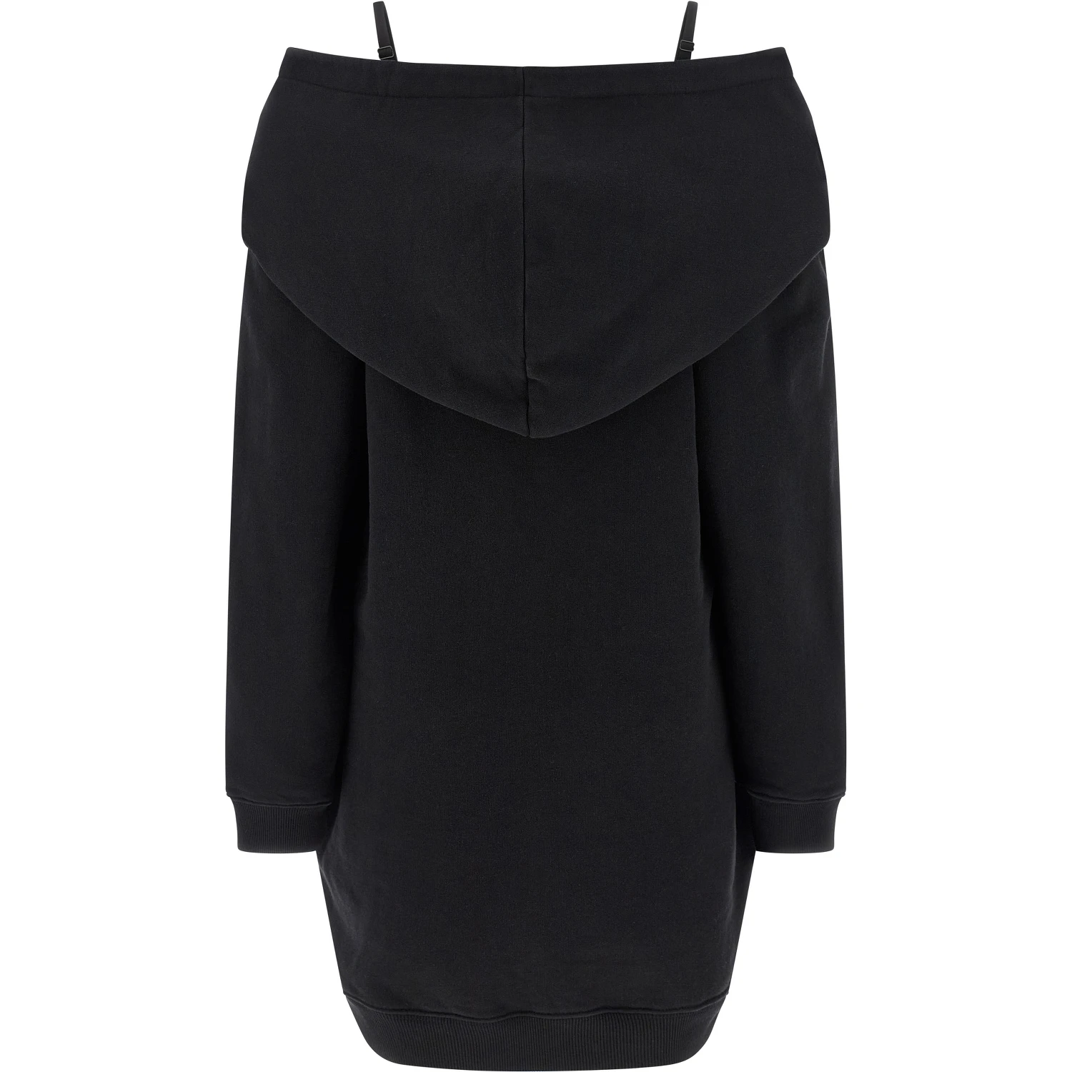 Black Cotton Short Dress
