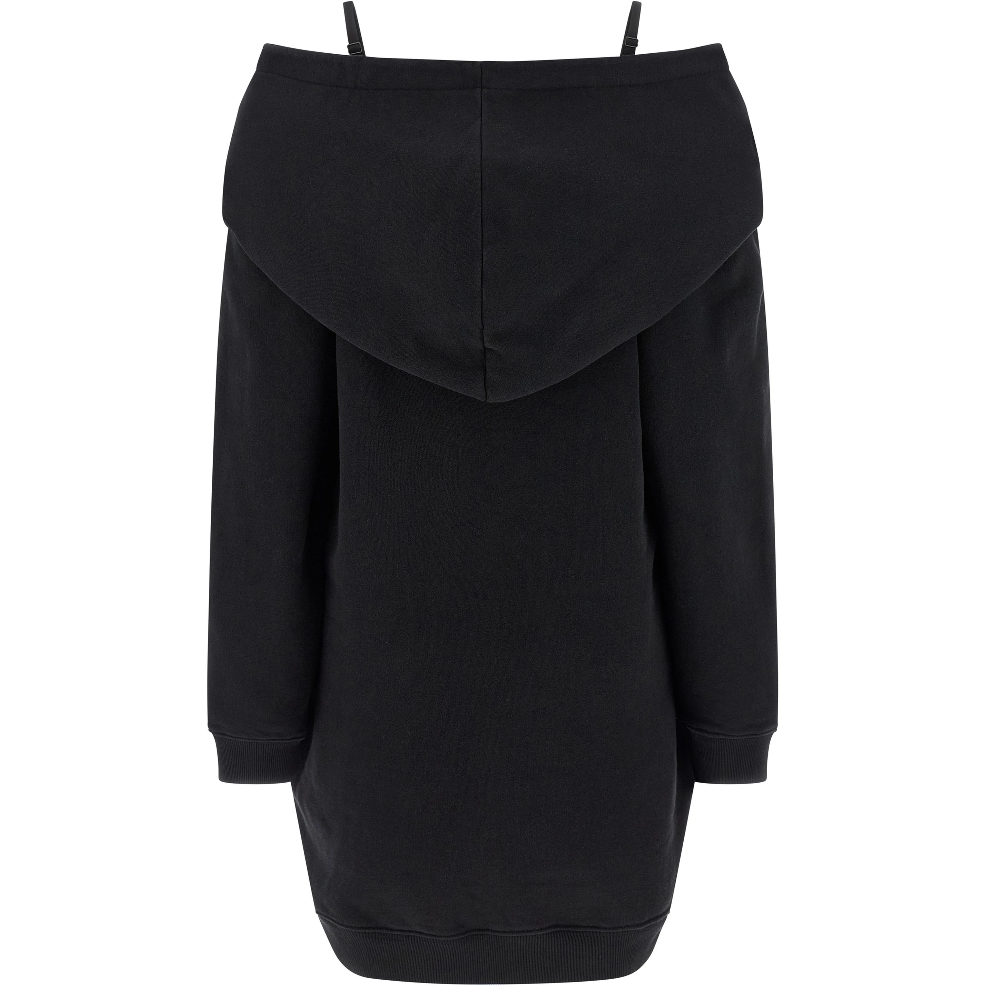 Black Cotton Short Dress