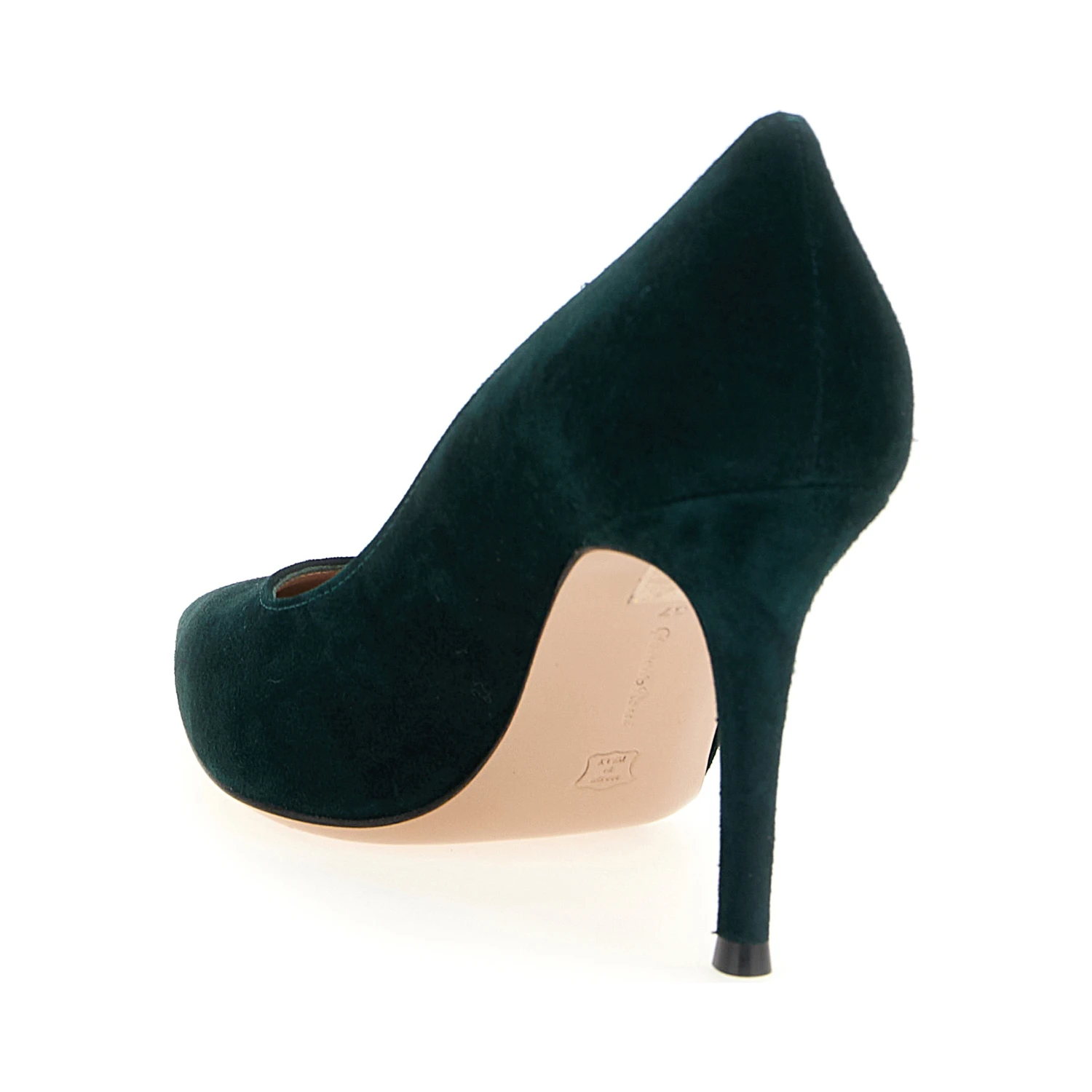 Bicolor Suede Leather High Heel Pumps