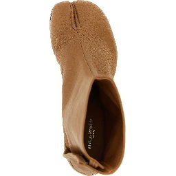 Brown Lambskin Ankle Boots