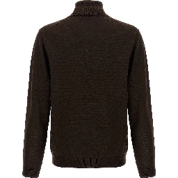 Brown Merino Wool Cardigan
