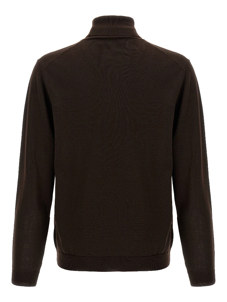 Brown Merino Wool Cardigan alternative