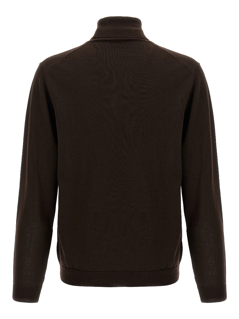 Brown Merino Wool Cardigan