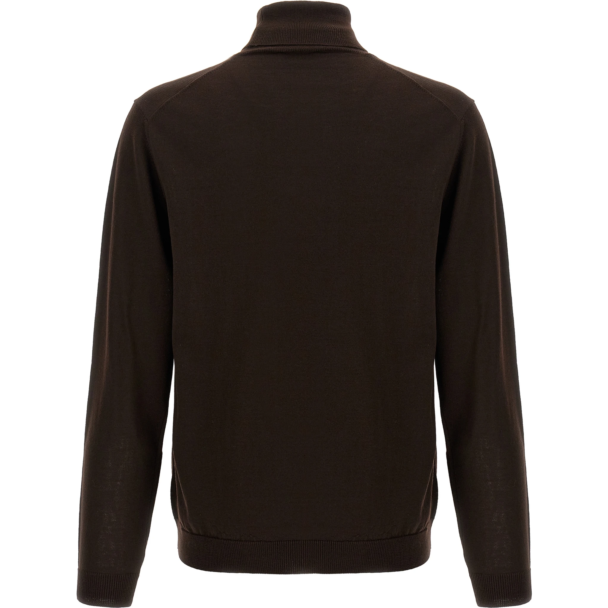 Brown Merino Wool Cardigan