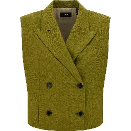Bicolor Polyester Sleeveless Jacket
