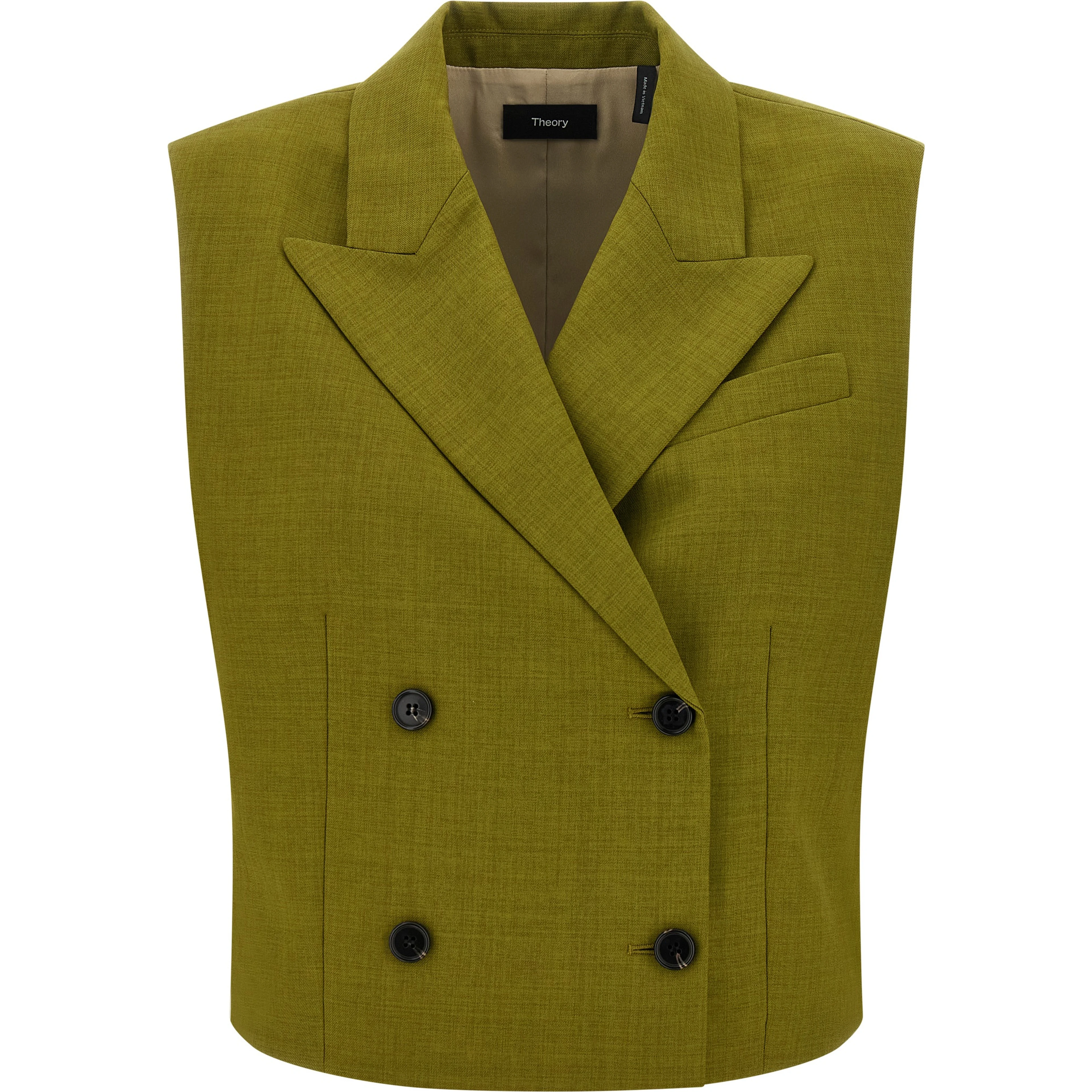 Bicolor Polyester Sleeveless Jacket