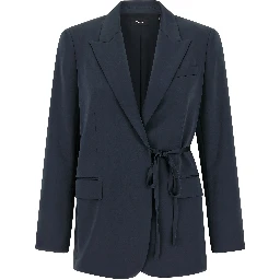Blue Polyester Blazer