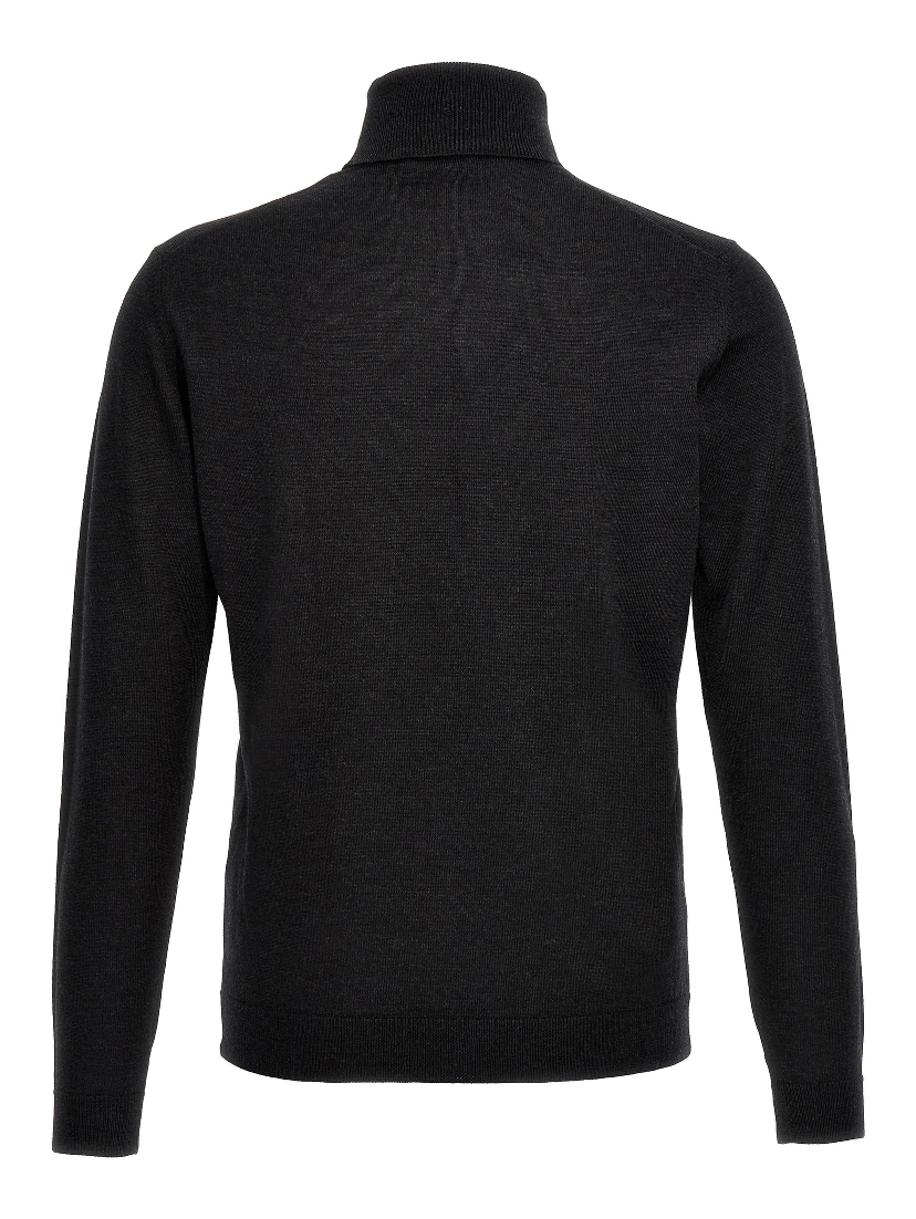 Gray Merino Wool Cardigan