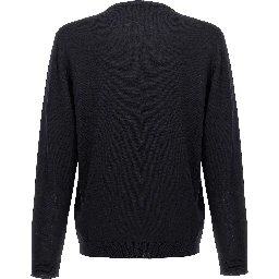 Blue Merino Wool Cardigan
