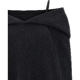 Black Cotton Short Dress