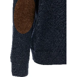 Blue Wool Polo Shirt