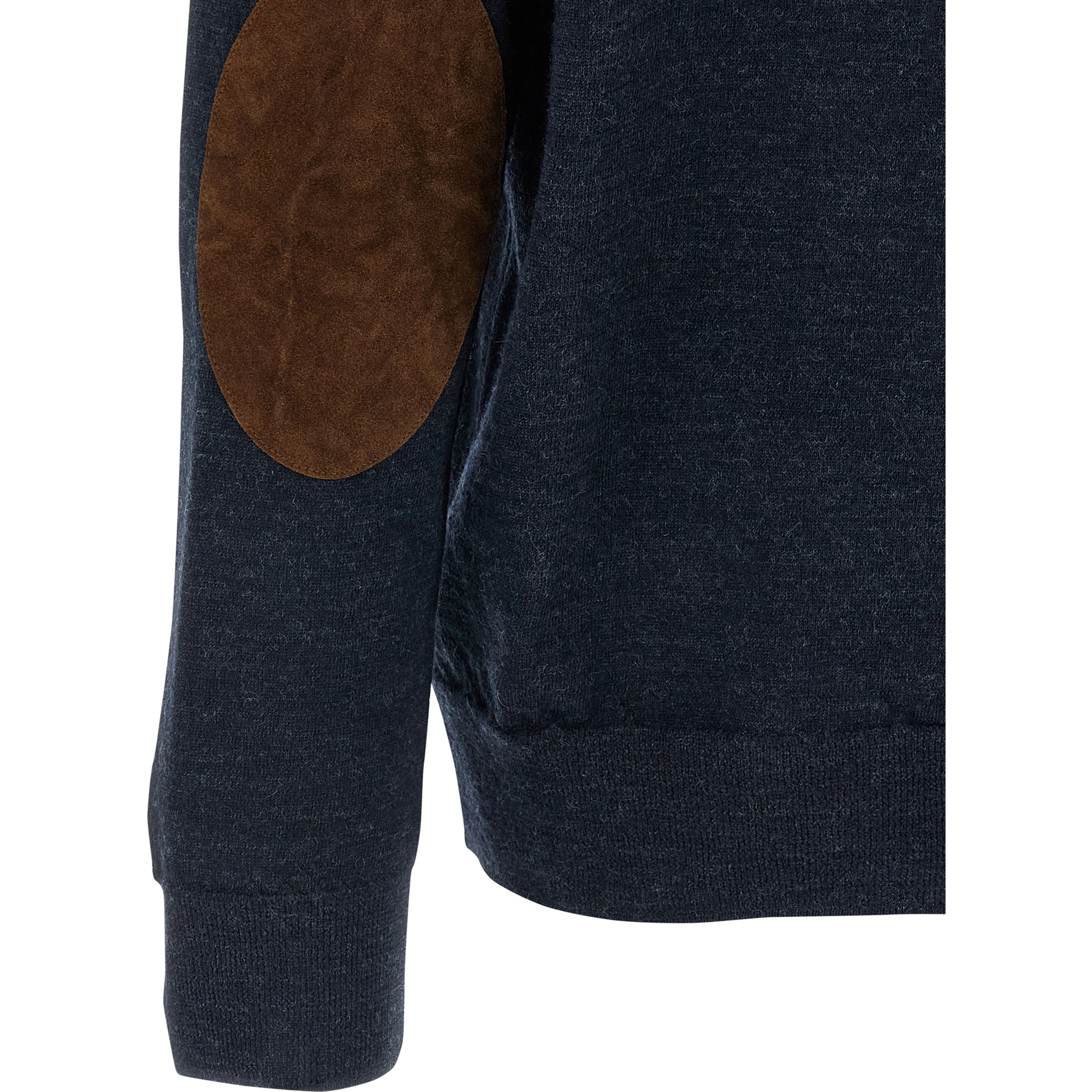 Blue Wool Polo Shirt