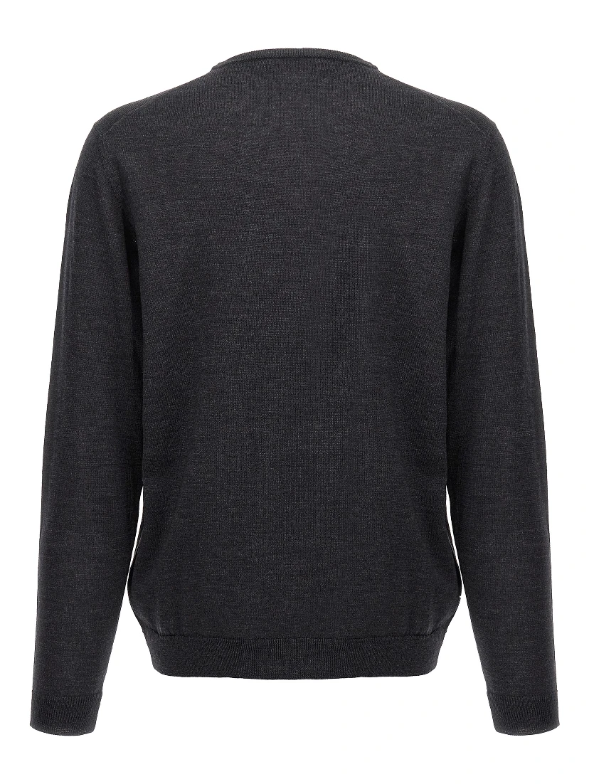 Gray Merino Wool Cardigan