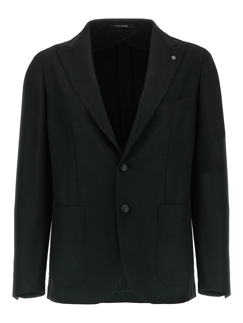 Black Virgin Wool Blazer