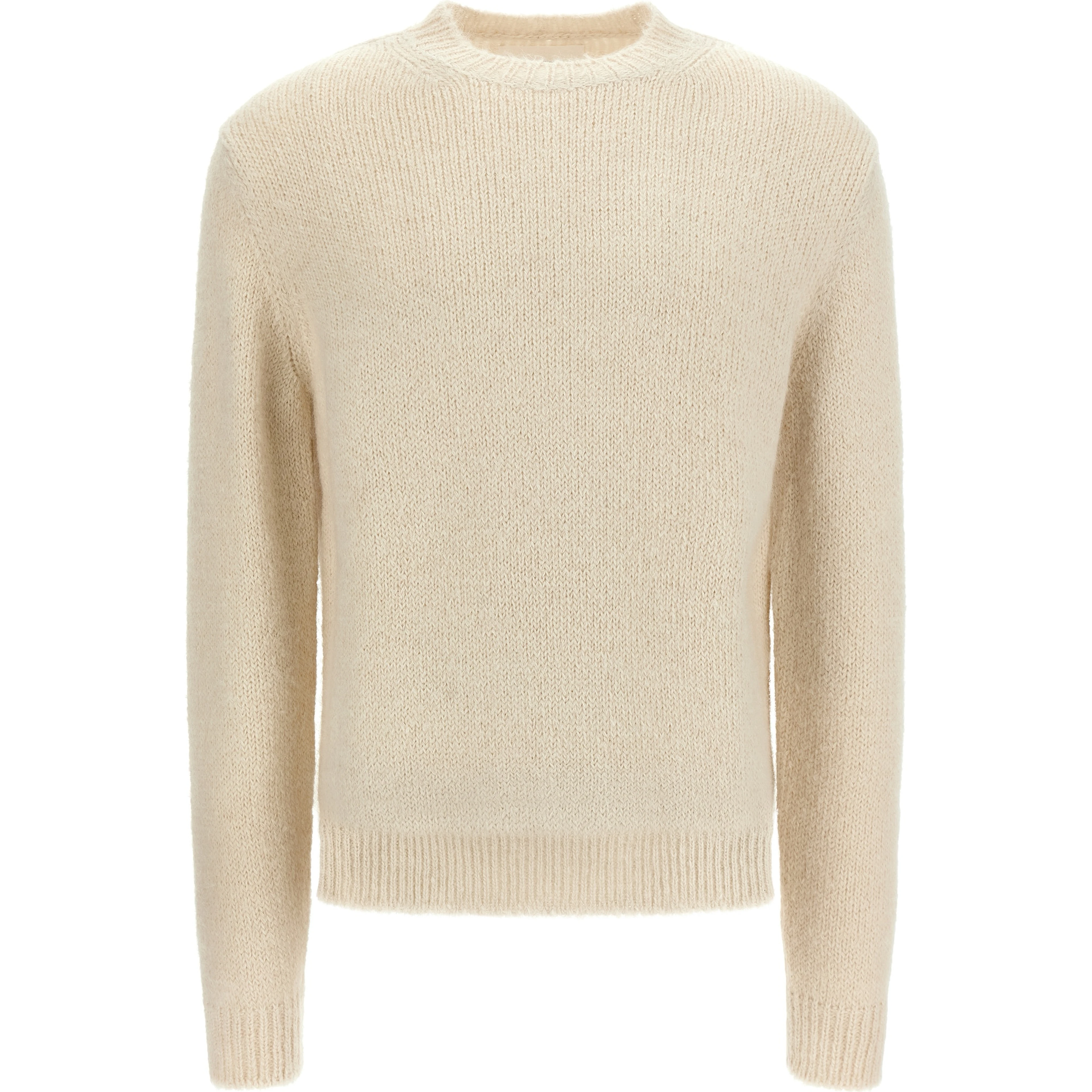 White Alpaca Leather Cardigan
