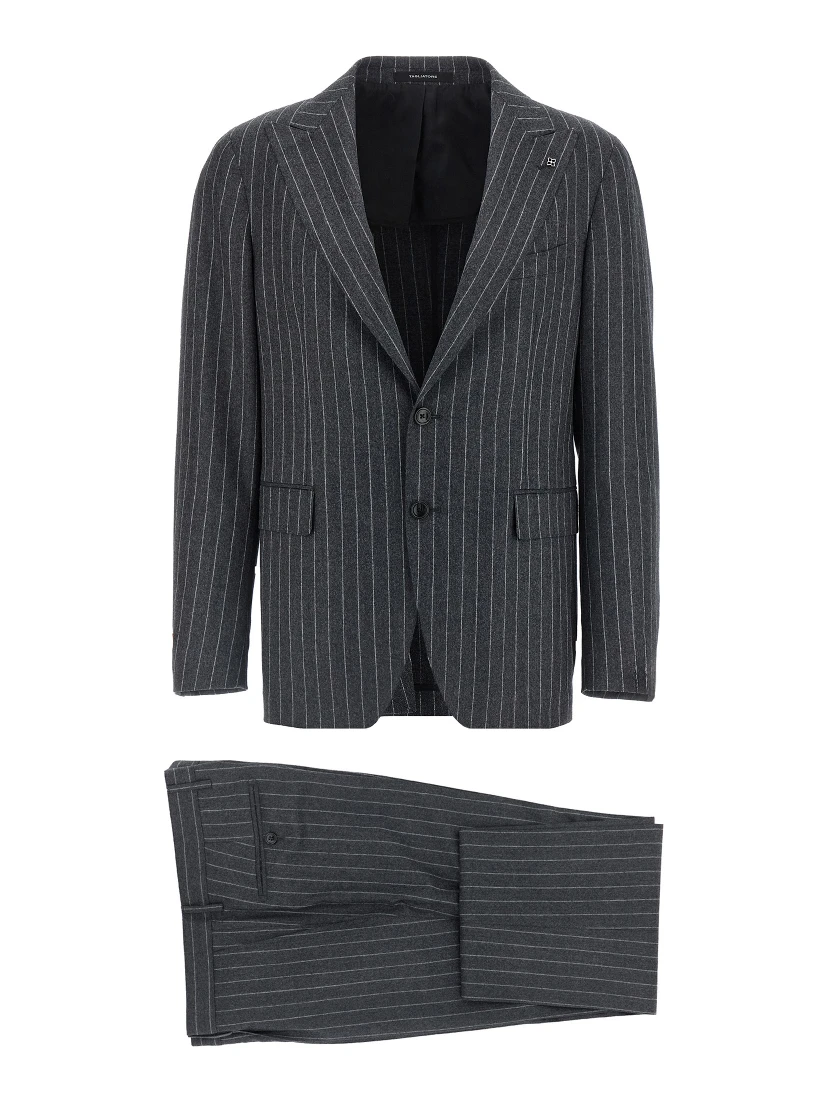 Gray Virgin Wool Two-Piece Suit