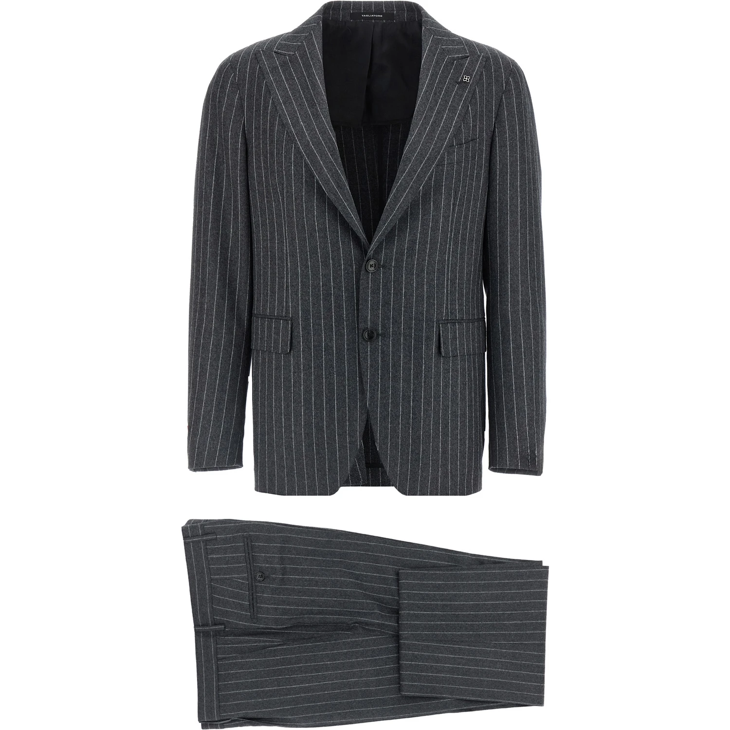 Gray Virgin Wool Two-Piece Suit