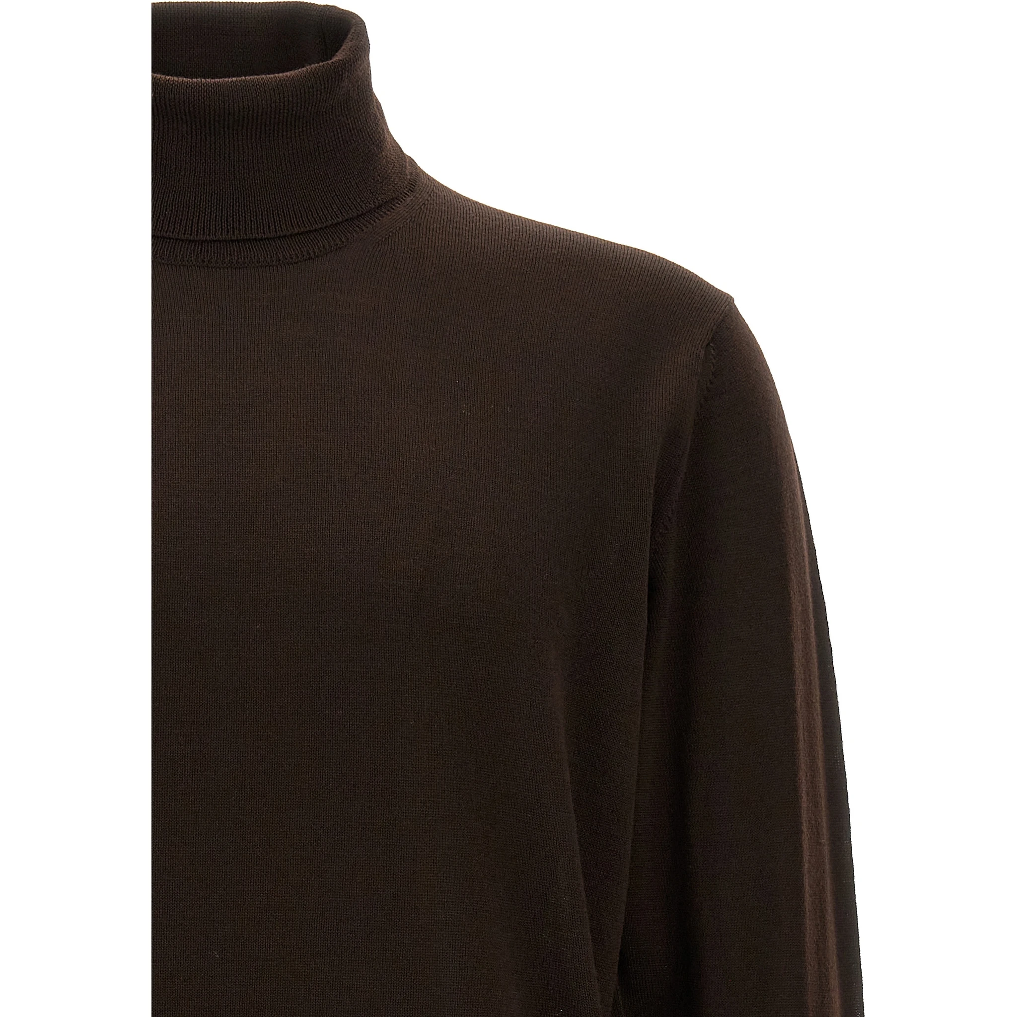 Brown Merino Wool Cardigan