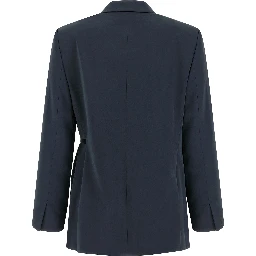 Blue Polyester Blazer