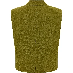 Bicolor Polyester Sleeveless Jacket