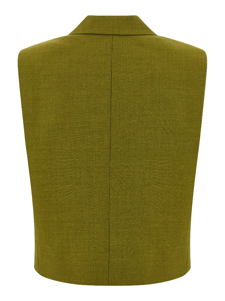 Bicolor Polyester Sleeveless Jacket alternative
