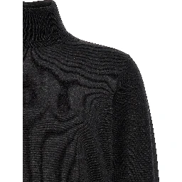Gray Merino Wool Cardigan