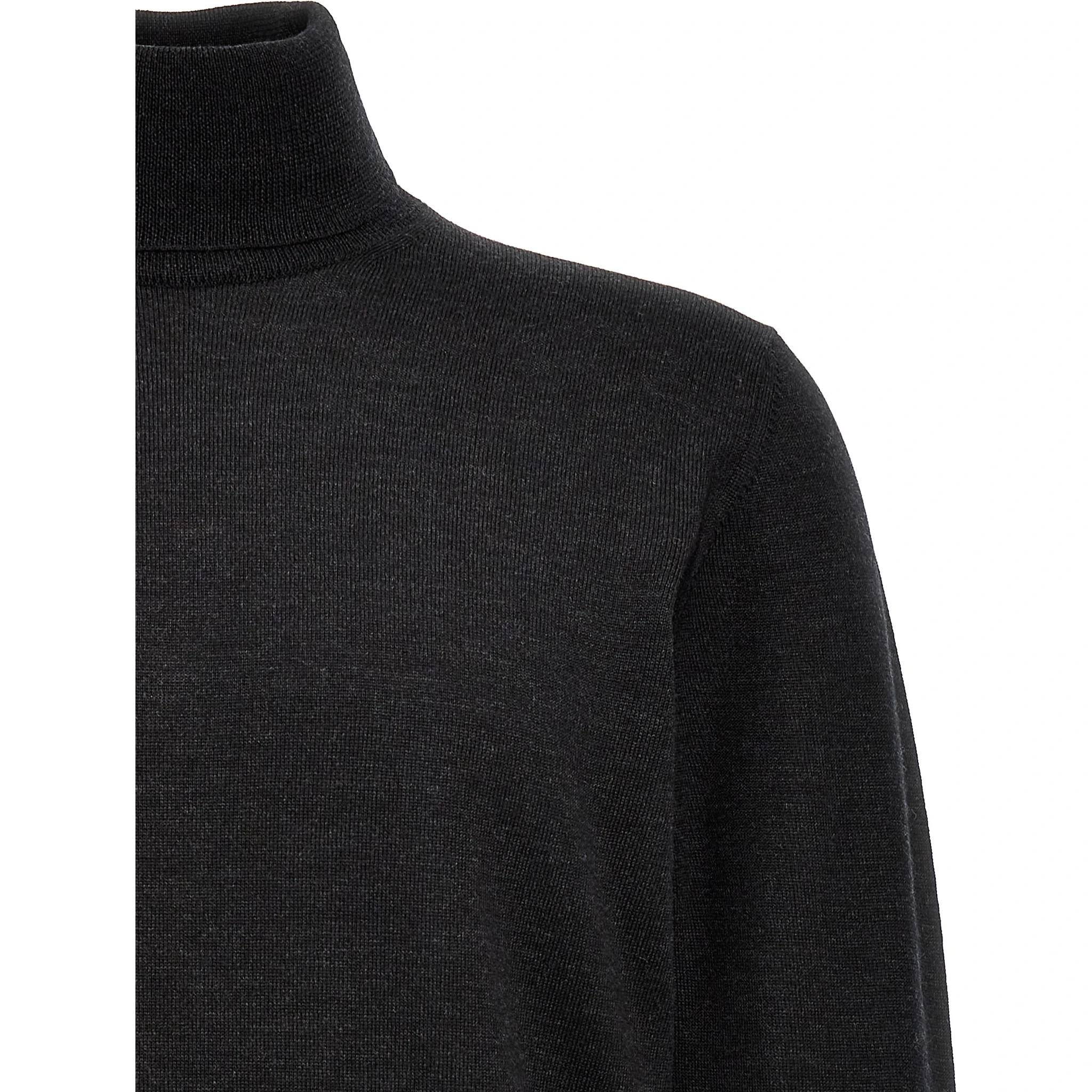 Gray Merino Wool Cardigan
