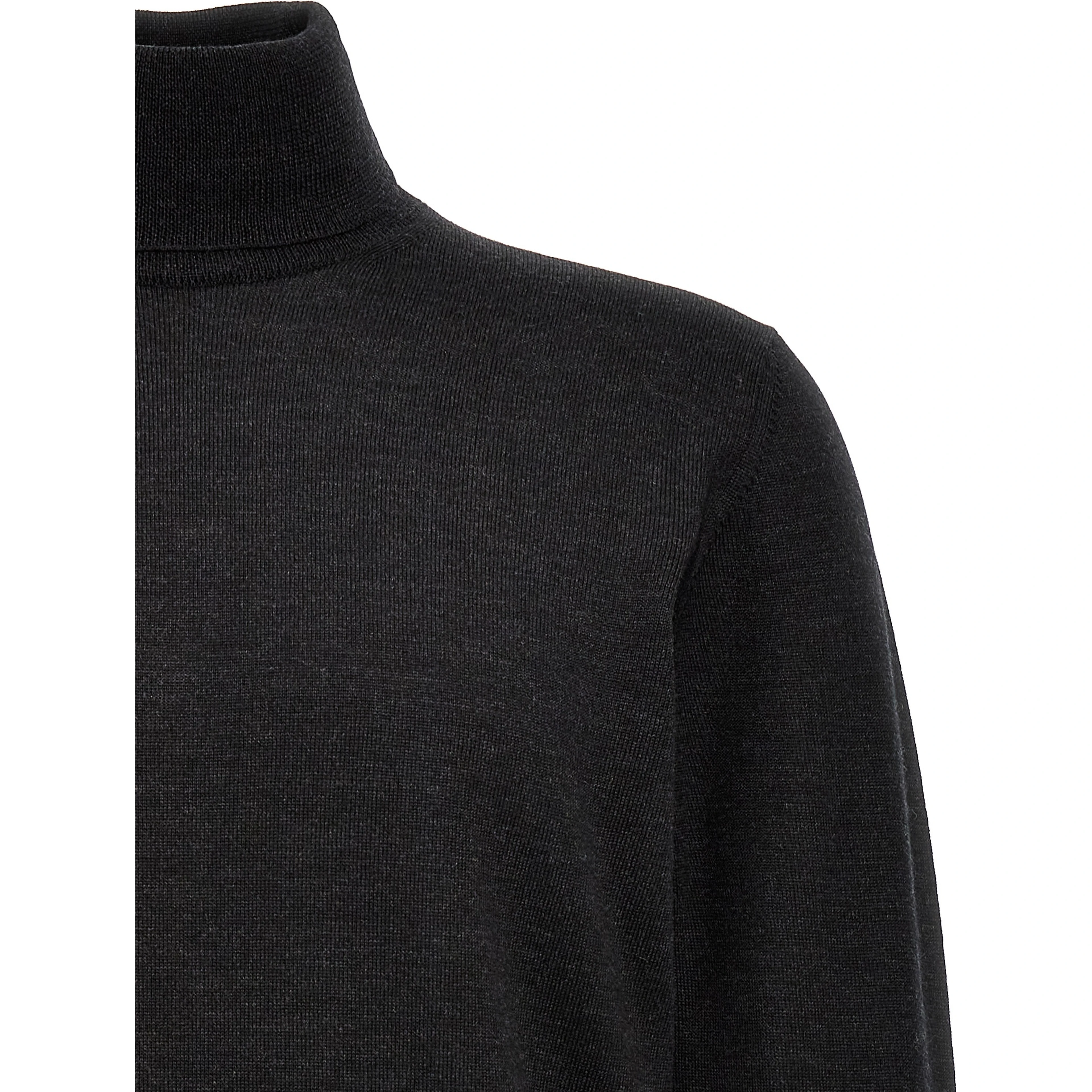Gray Merino Wool Cardigan