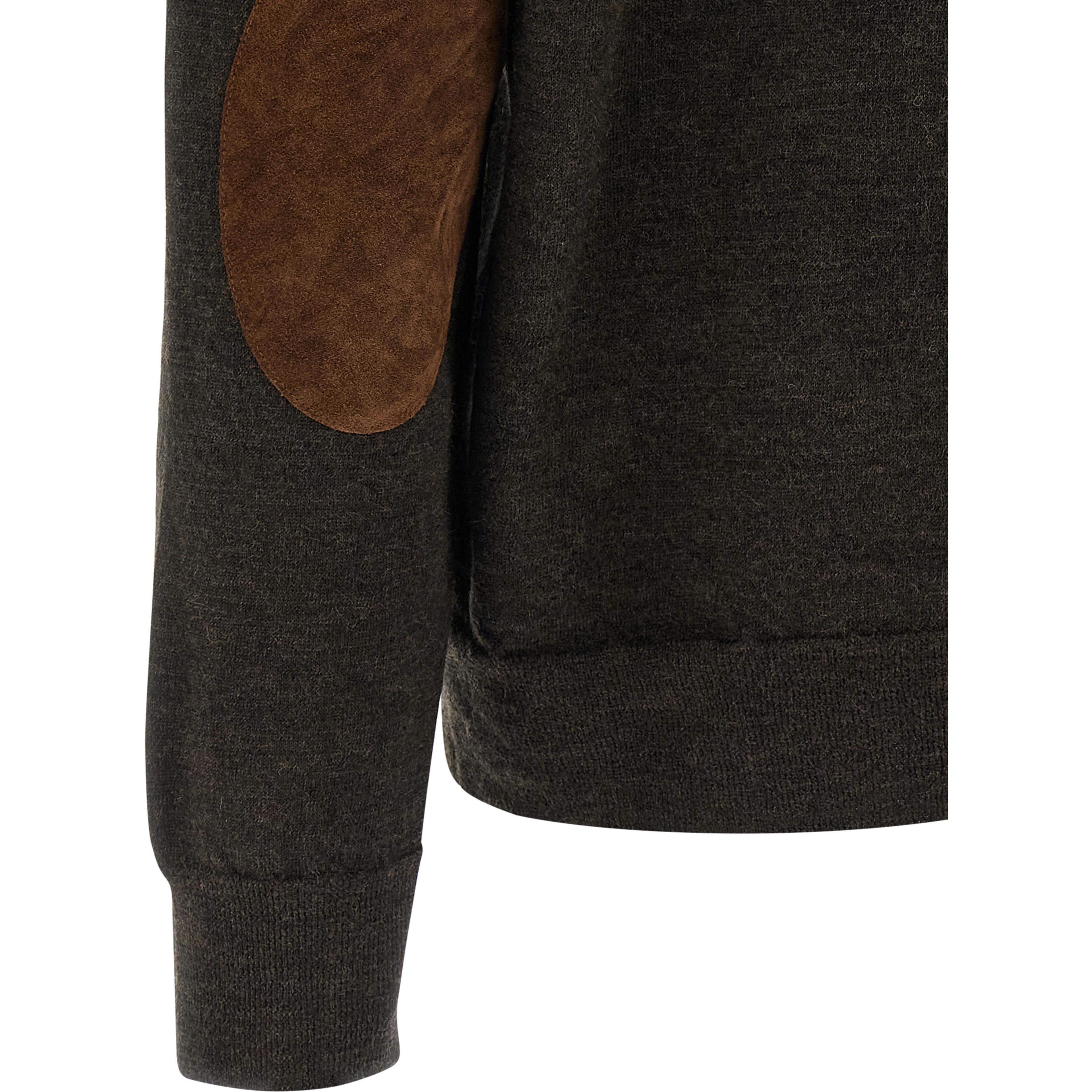 Brown Wool Polo Shirt