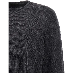 Gray Merino Wool Cardigan