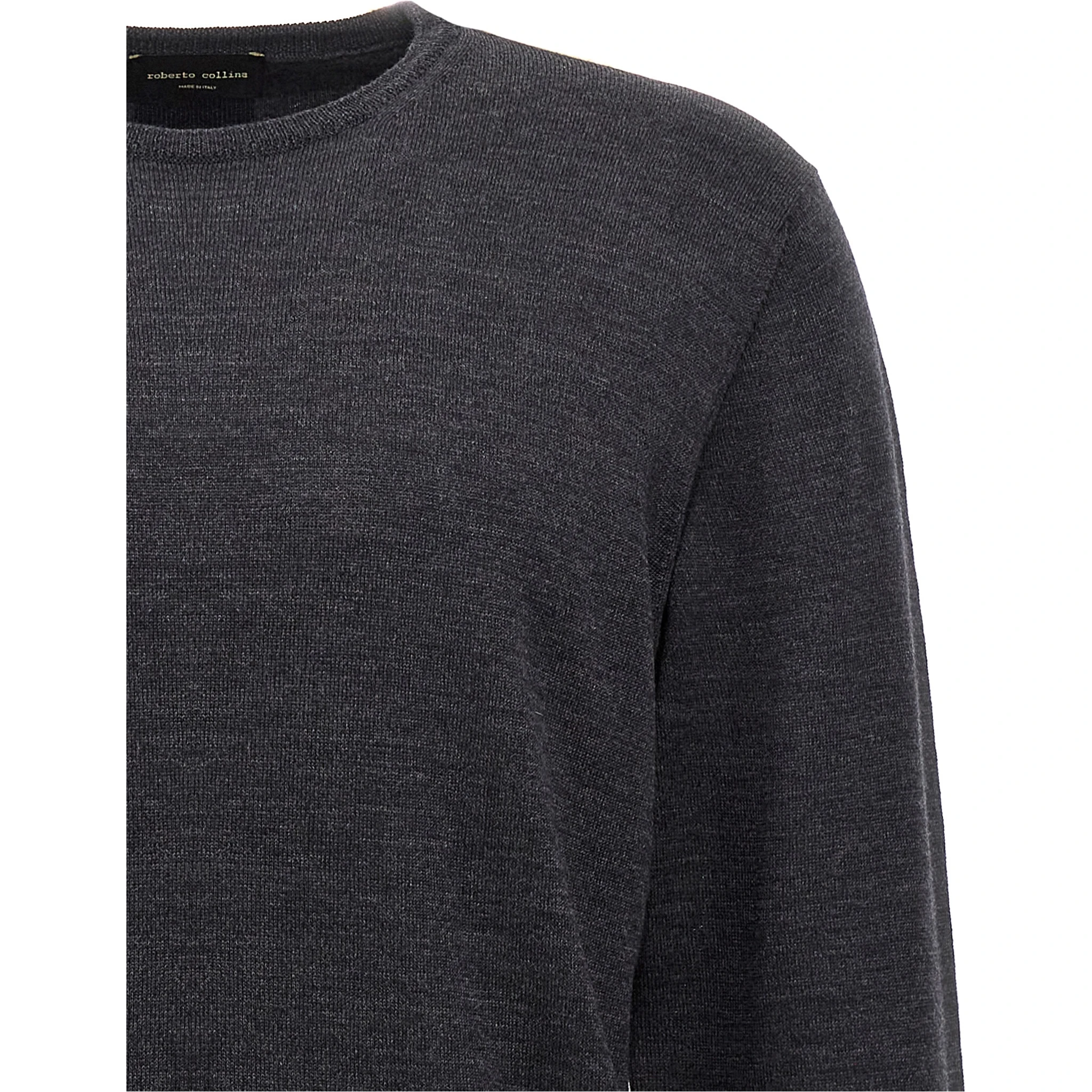 Gray Merino Wool Cardigan