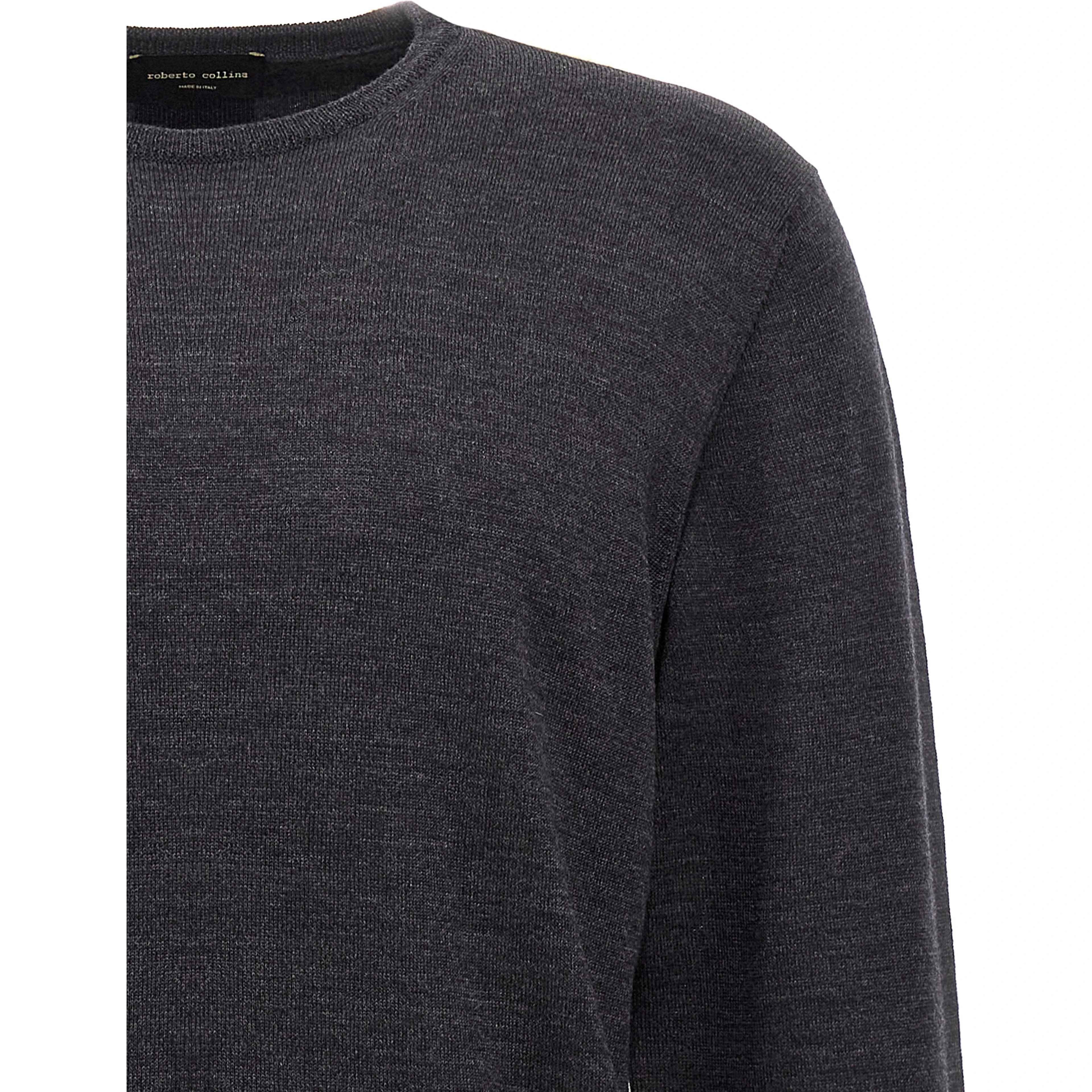 Gray Merino Wool Cardigan