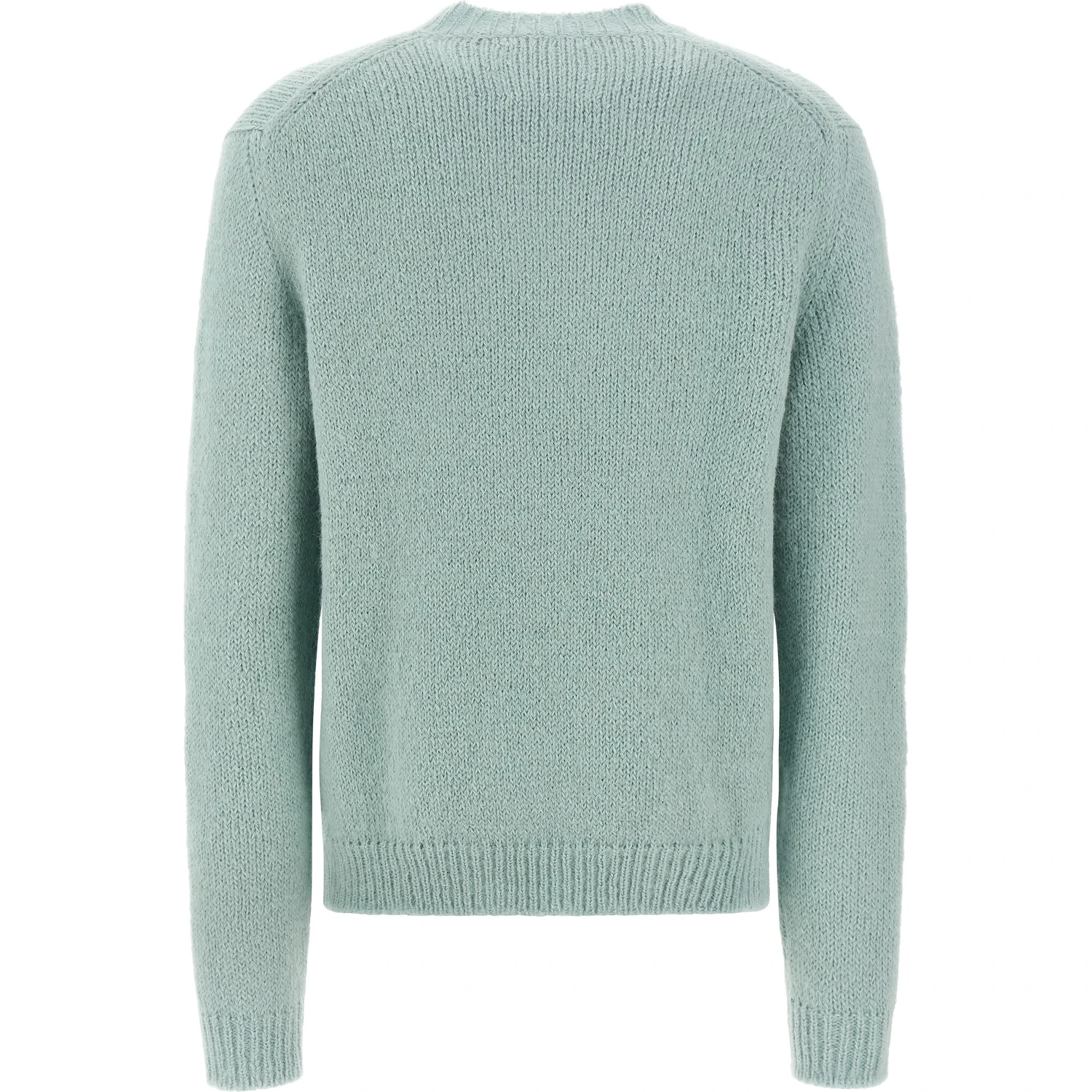 Blue Alpaca Leather Cardigan
