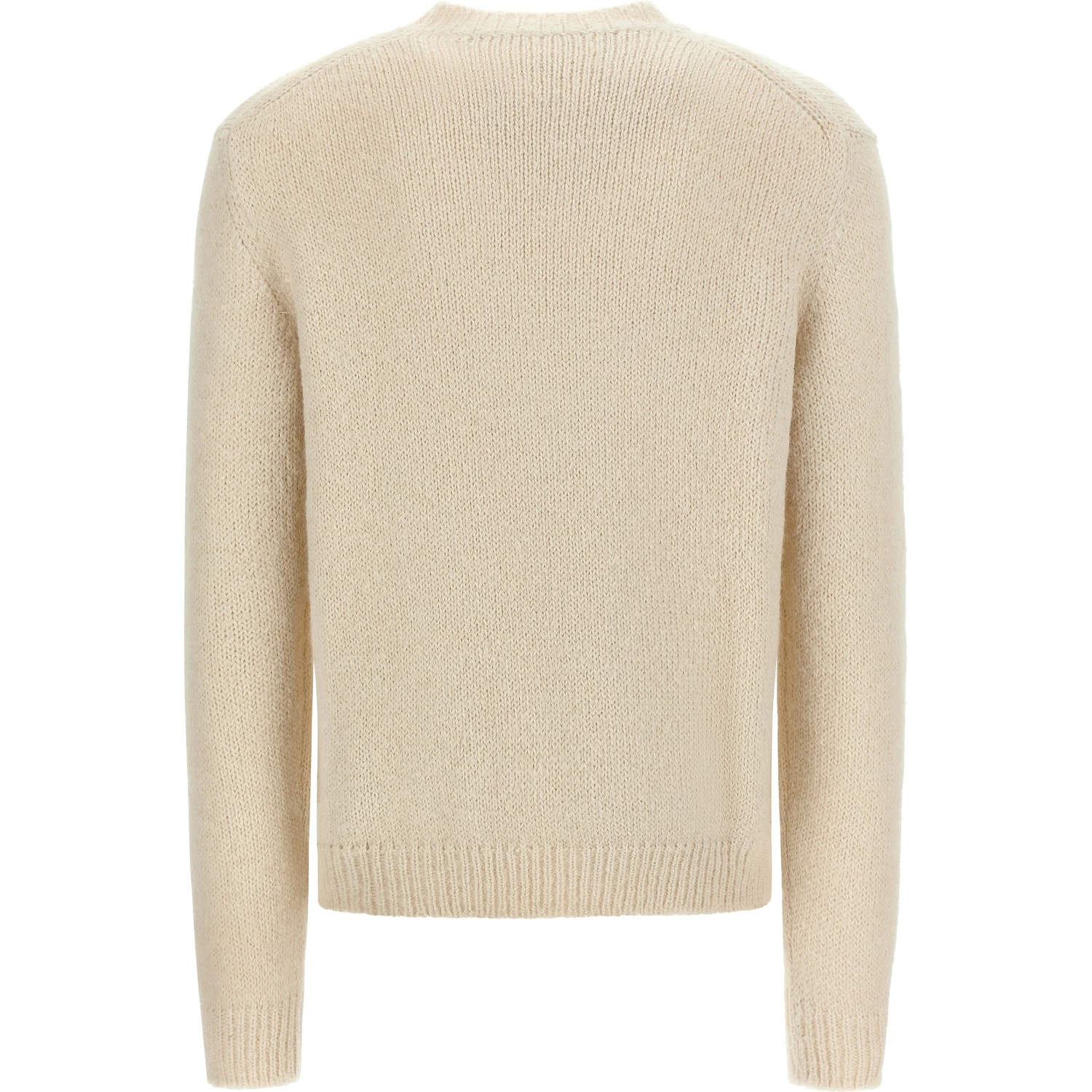 White Alpaca Leather Cardigan