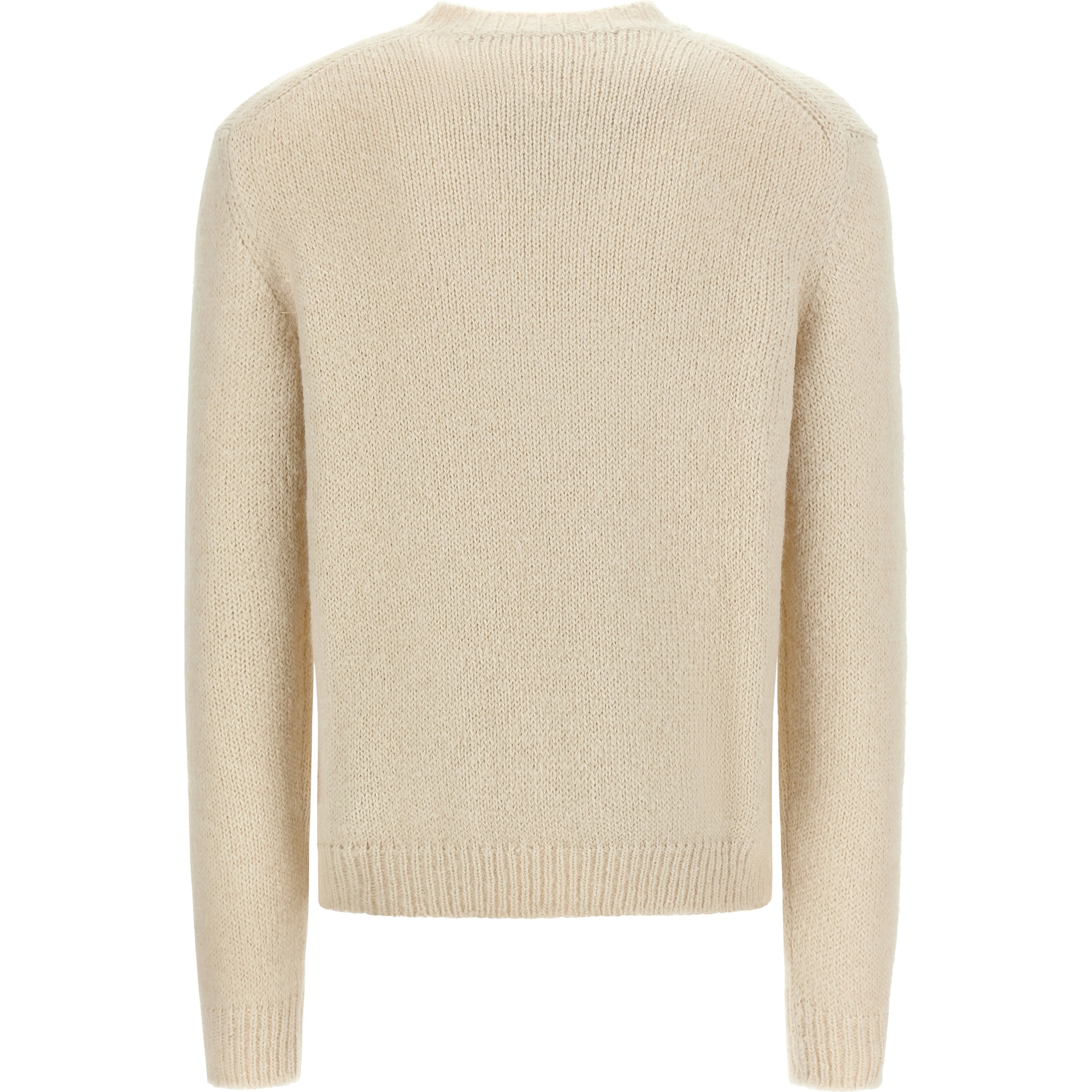 White Alpaca Leather Cardigan