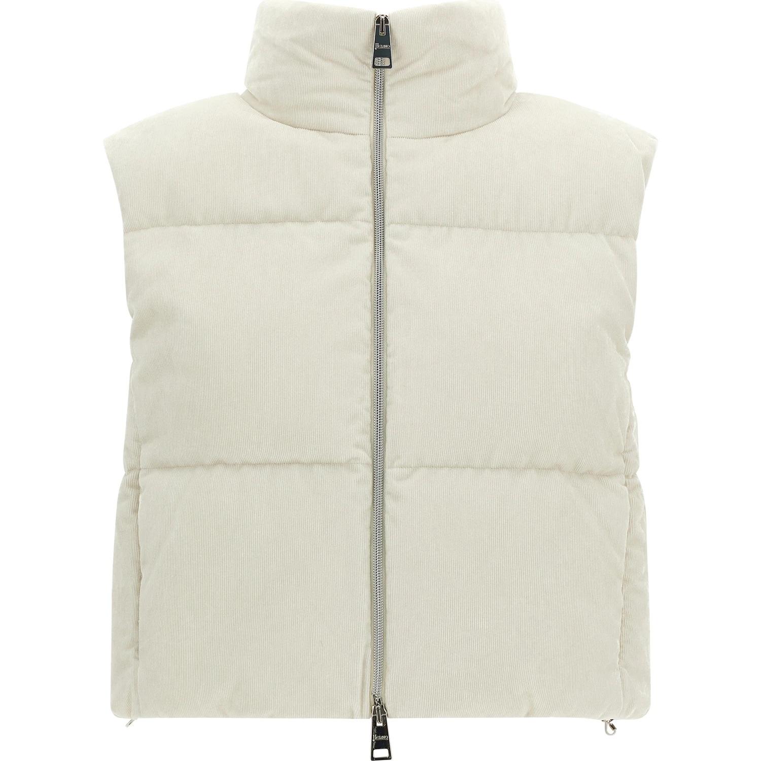 White Viscose Sleeveless Jacket