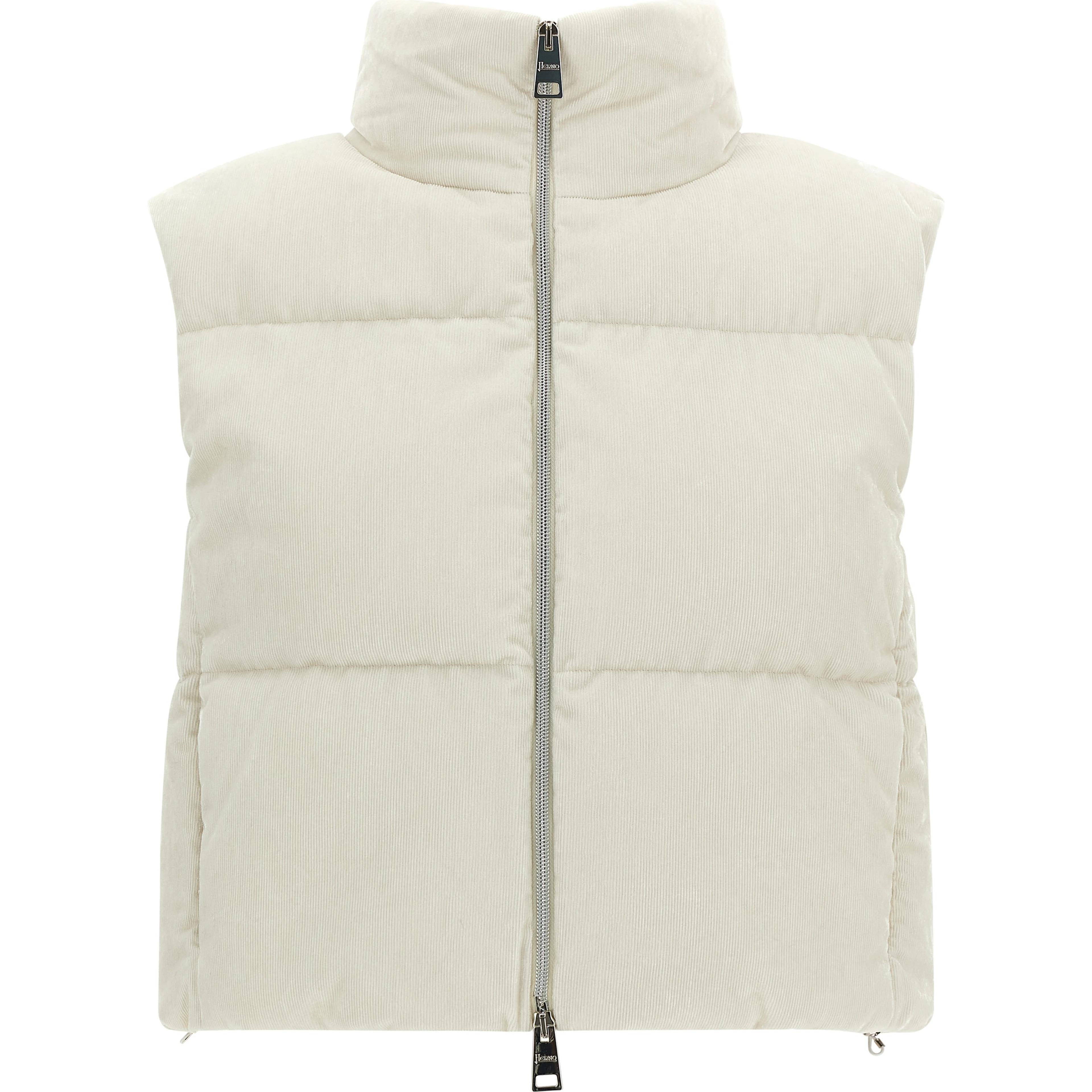 White Viscose Sleeveless Jacket