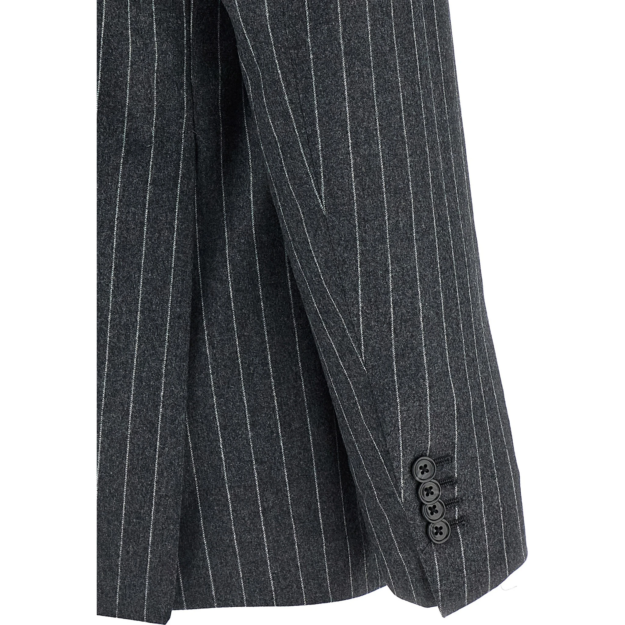 Gray Virgin Wool Two-Piece Suit