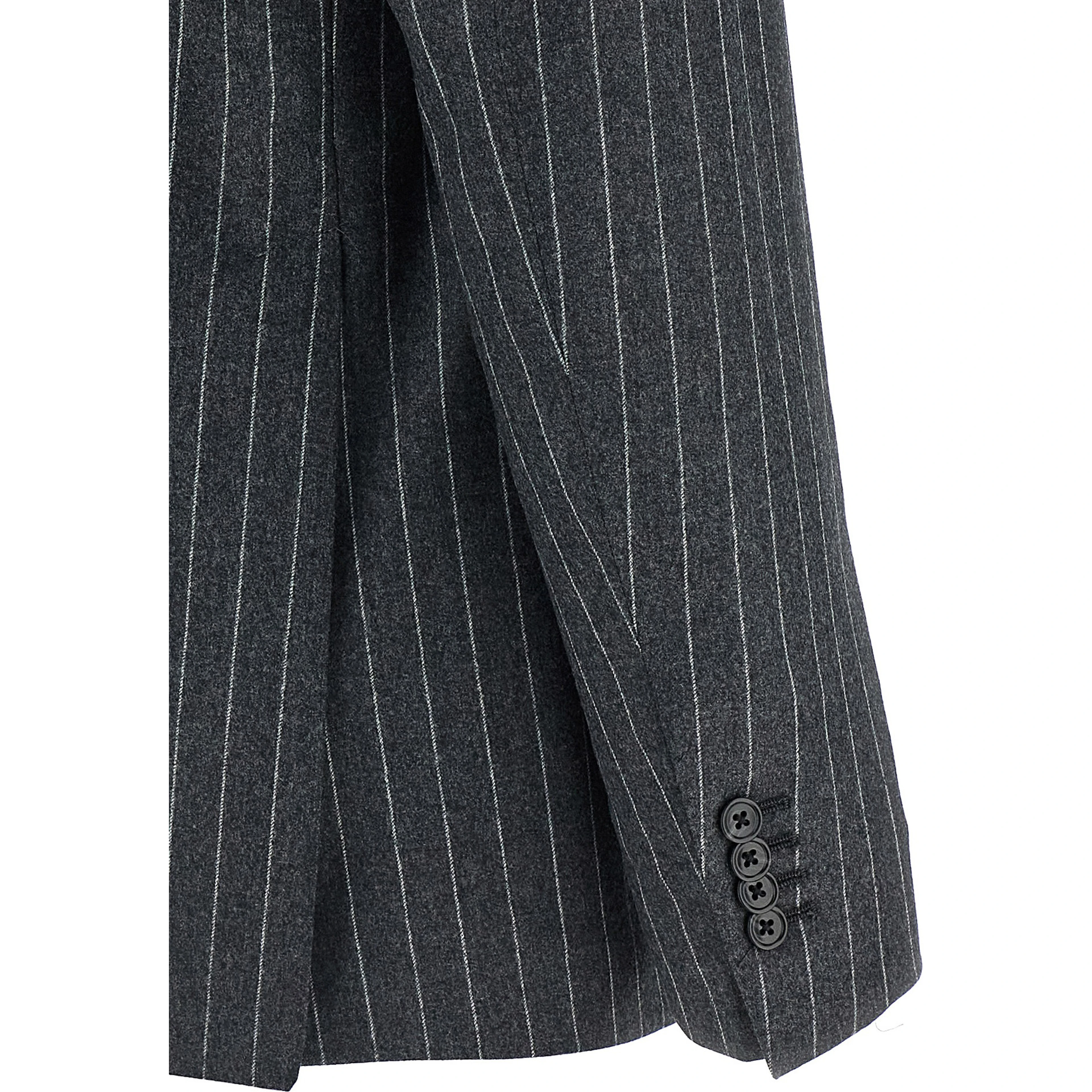 Gray Virgin Wool Two-Piece Suit