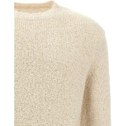 White Alpaca Leather Cardigan